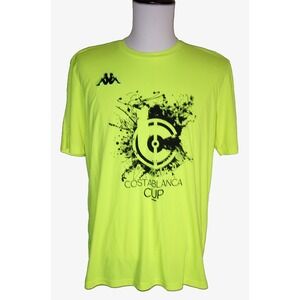 KAPPA Men's XL Spain‎ Costablanca Cup Neon Crew T Shirt Soccer Futbol